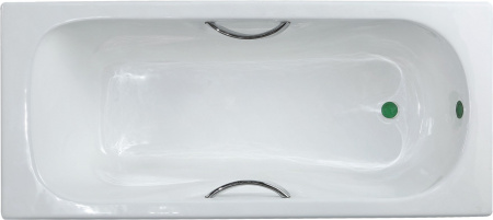 КВ-1703  Ванна KAISER чугунная с латунными ручками